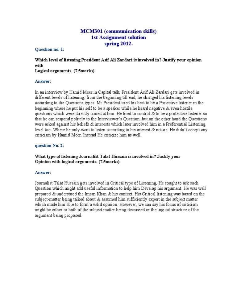 Analyzing Listening Levels in Interviews | PDF | Career & Growth