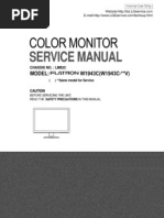 Manual Servicio Monitor LCD LG Flatron w1943c Chassis Lm92c