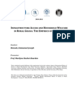 Pseudo-Panel Evaluation of Infrastructure Access and Household Poverty in Rural Ghana - EJ Mensah