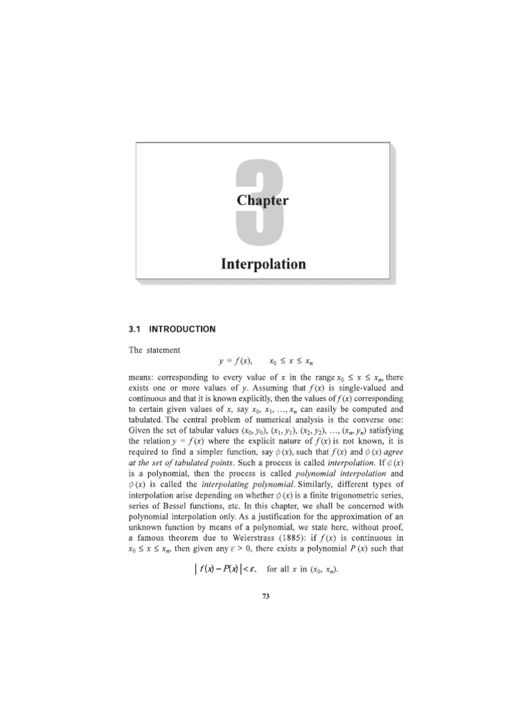 Interpolation | PDF