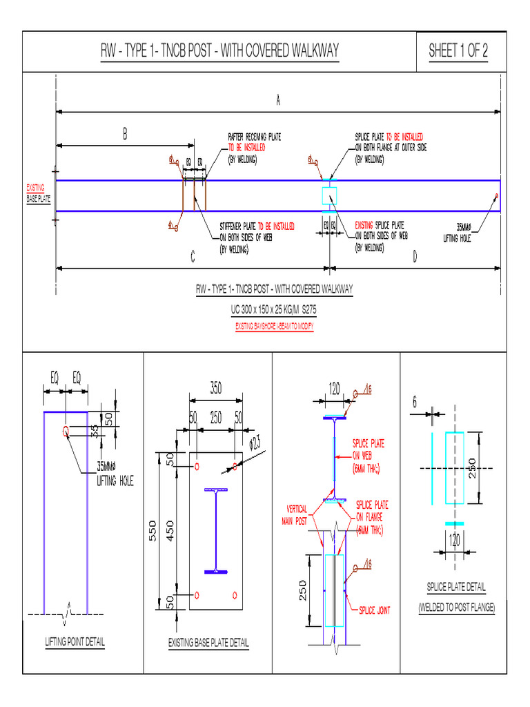 Covered Walkway Structural Details | PDF