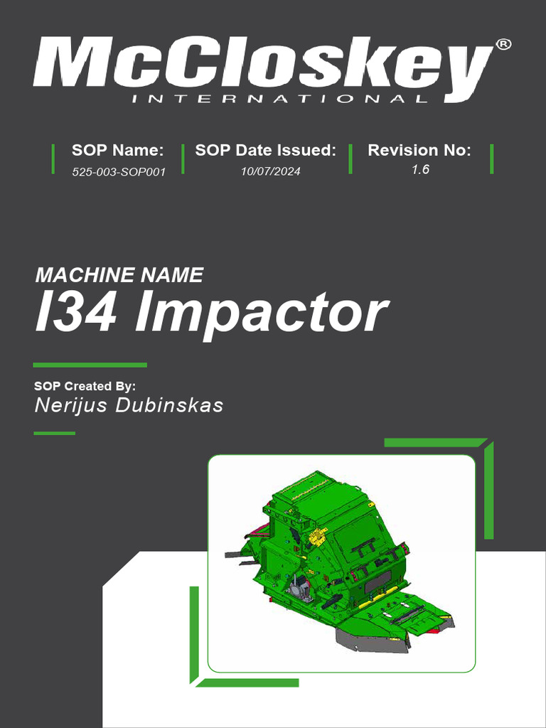 I34 - Impactor - SOP 2 | PDF