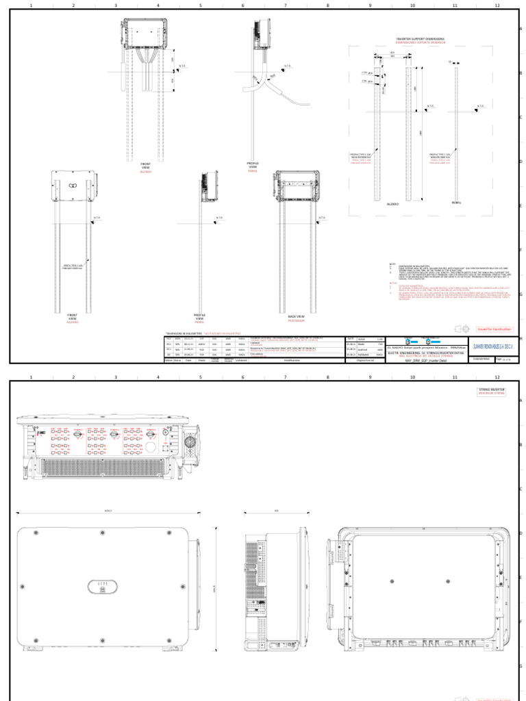 MAY - DRW - EQP - Inverter Detail - RV3 | PDF | Components | Structural ...