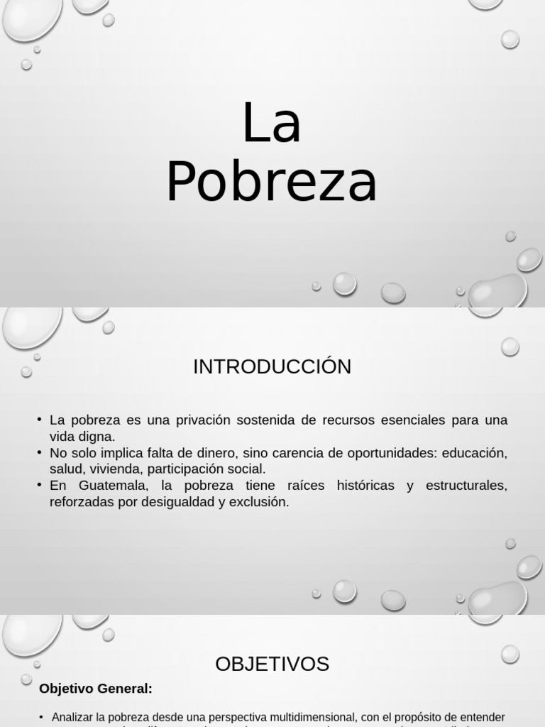 Análisis Multidimensional de la Pobreza en Guatemala | PDF | Pobreza ...