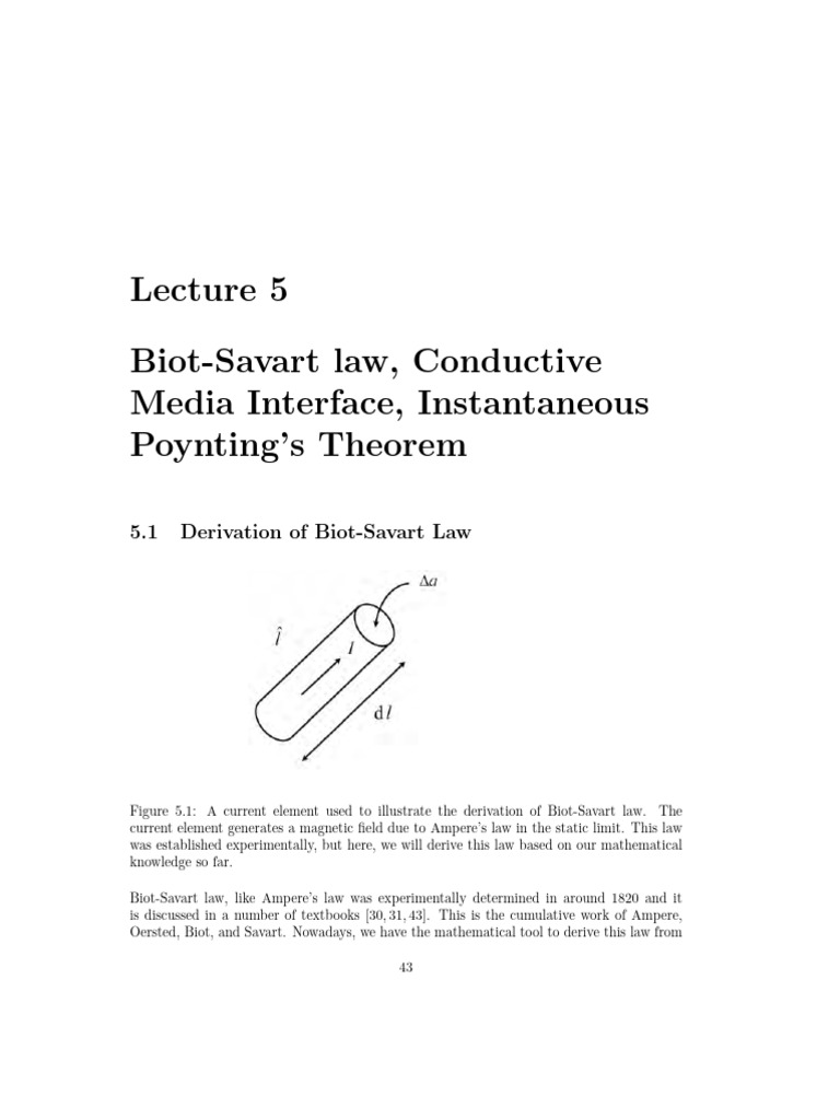 Lect 5 | PDF | Magnetic Field | Magnetism