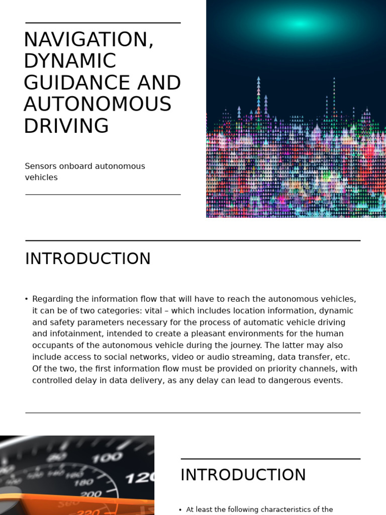 Sensors for Autonomous Vehicle Navigation | PDF | Charge Coupled Device ...