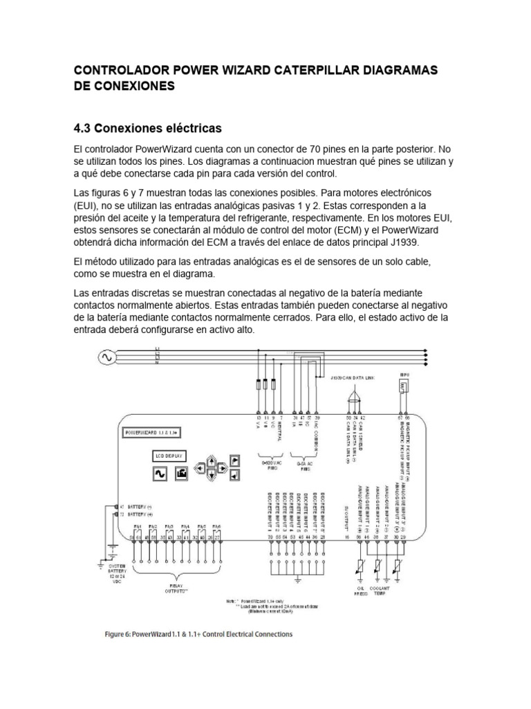 Controlador PowerWizard Diagrama de Conexiones | PDF | Transformador ...