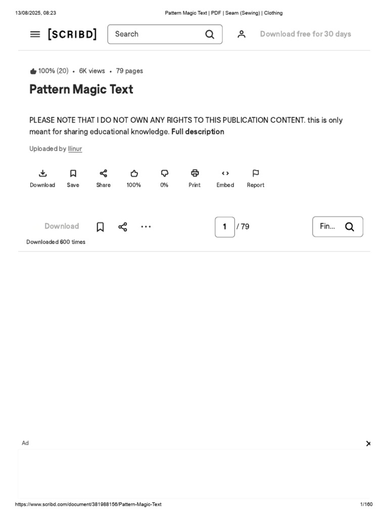 Pattern Magic Text - PDF - Seam (Sewing) - Clothing | PDF | Sewing ...