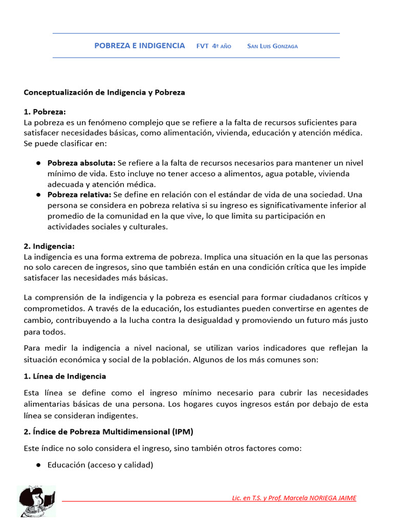 Pobreza e Indigencia en Argentina | PDF | Pobreza | Pobreza e indigencia