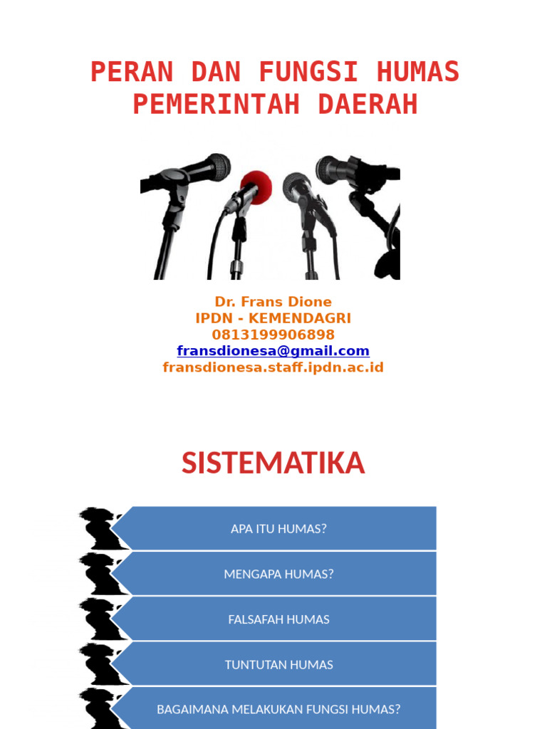 Peran Humas Pemerintah Daerah dalam Komunikasi Publik | PDF