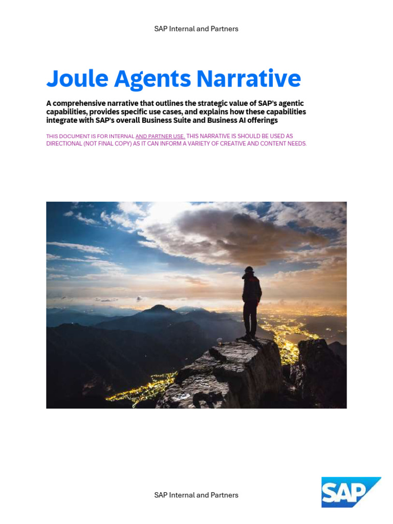 SAP Joule AI Agents Overview | PDF | Artificial Intelligence ...