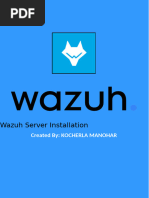 Step-By-Step Guide To Install Wazuh and Wazuh Agent | PDF | Sudo ...