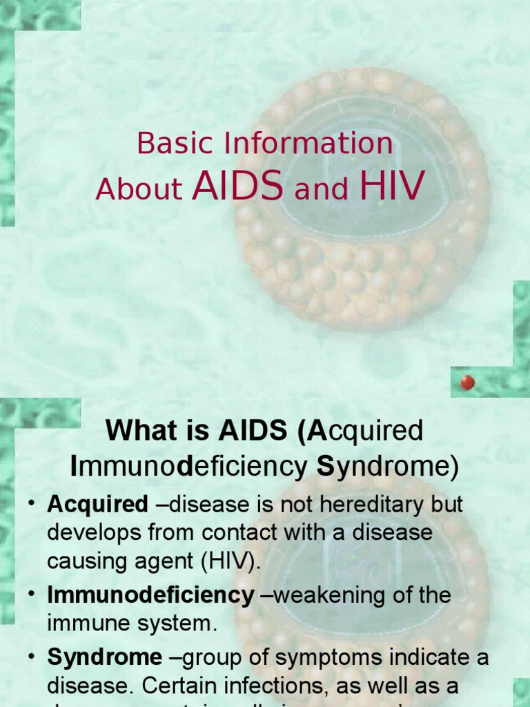 Basic Information About And: Aids HIV | Download Free PDF | Hiv/Aids ...
