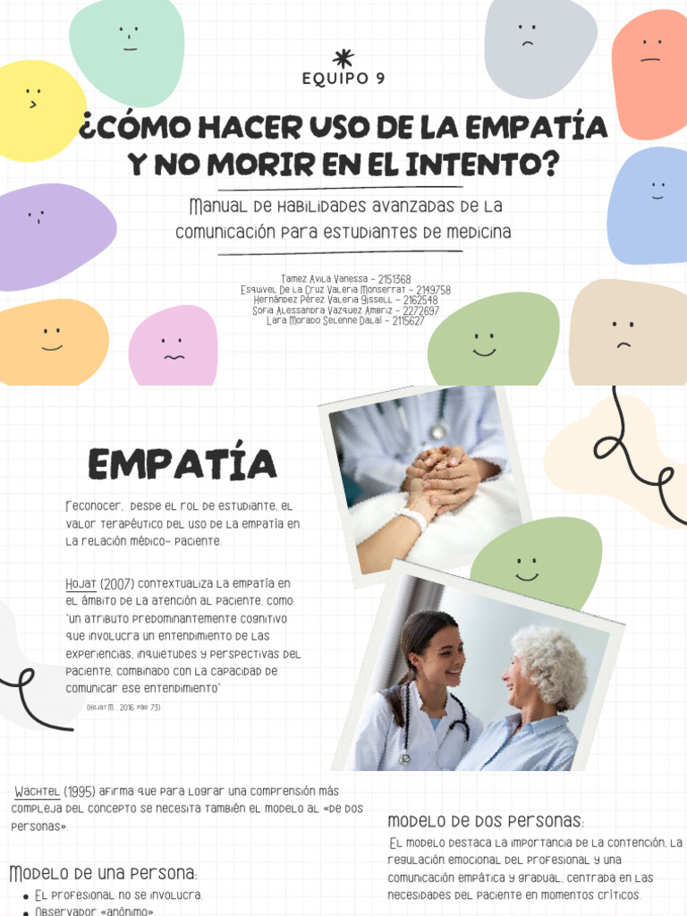 Empatía en Medicina: Clave para la Comunicación | PDF | Empatía | Las ...