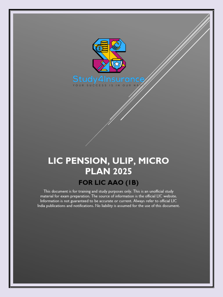 LIC ULIP Plans Overview 2025 | PDF | Insurance | Life Annuity
