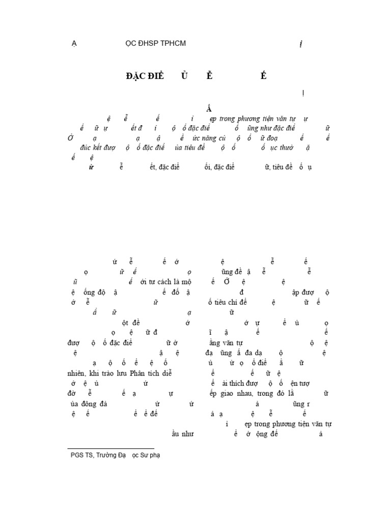 TP Chi Khoa HC DHSP TPHCM DC Dim CA | PDF