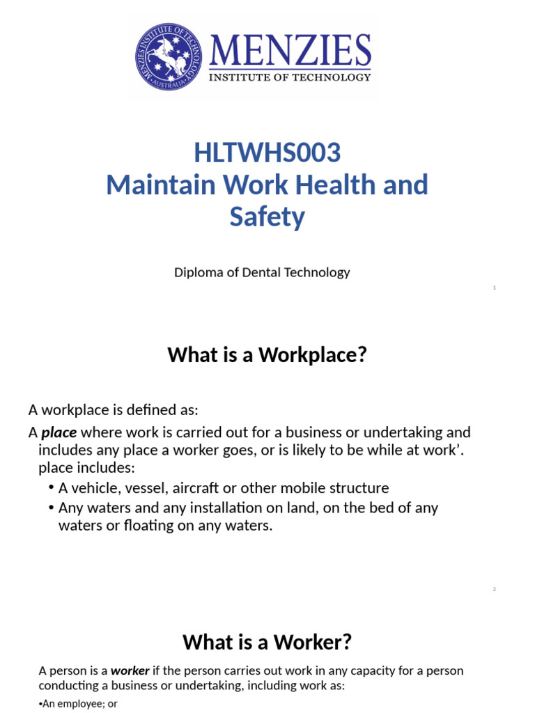 Workplace Health and Safety Guide | PDF | Personal Protective Equipment ...