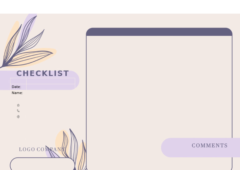 Task Completion Checklist Template | PDF