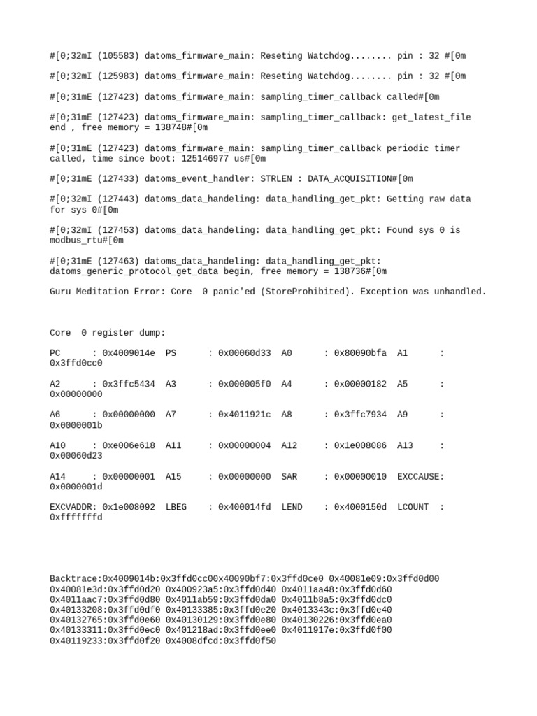 Datoms Firmware Error Log Analysis | PDF | Booting | Computing