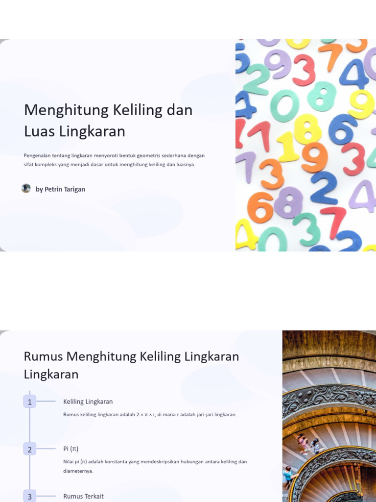 Rumus Keliling Seperempat Lingkaran | PDF