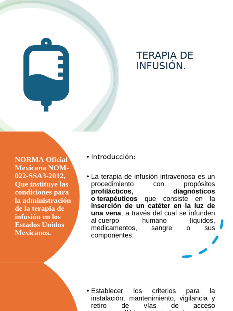 Terapia de Infusión | PDF | Terapia intravenosa | Enfermedades y trastornos