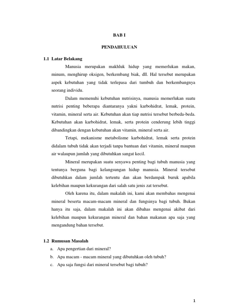 Makalah Mineral