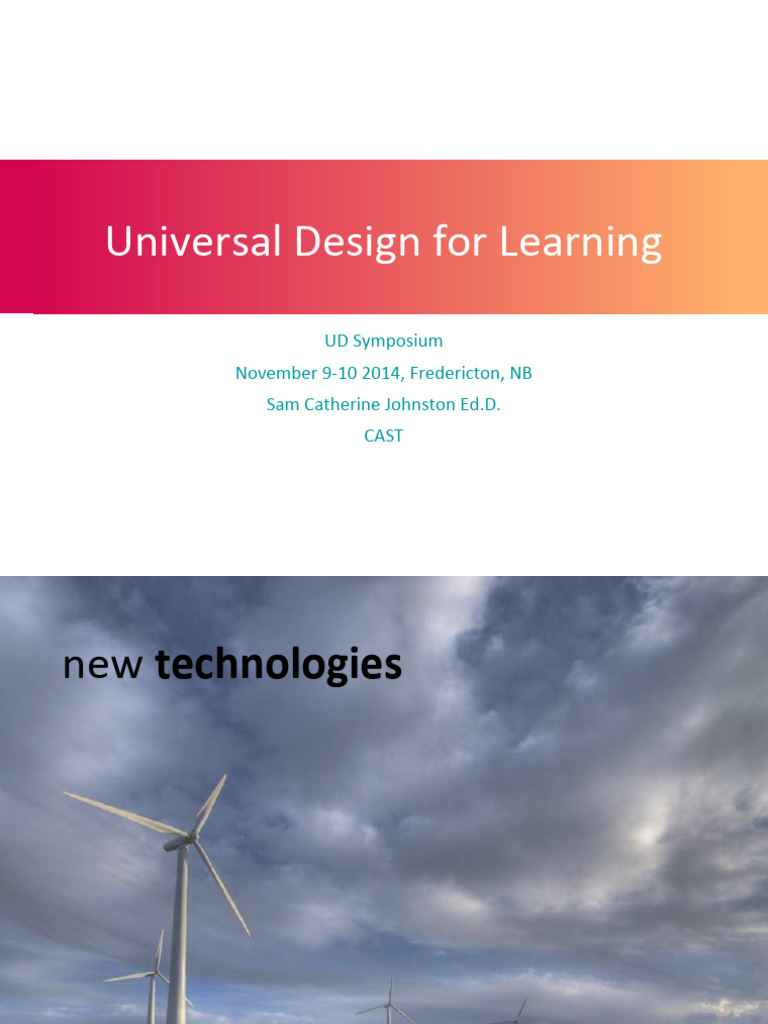 Universal Design for Learning Overview | PDF | Learning | Stereotypes