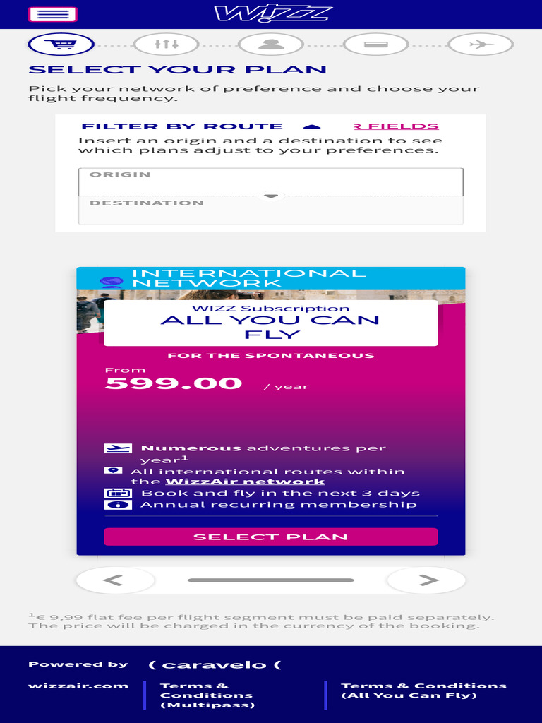 Wizz Air All You Can Fly Options | PDF