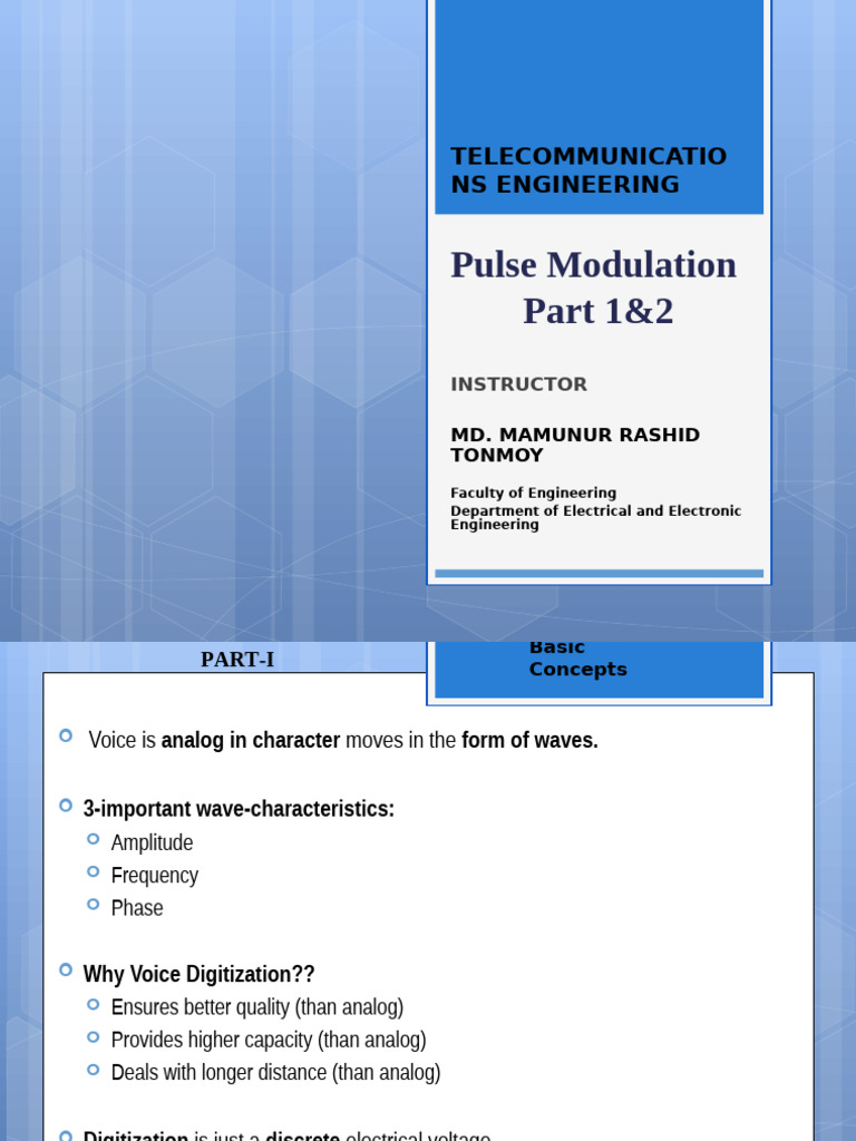 TE 2 Pulse Modulation Part 1 | PDF | Sampling (Signal Processing ...