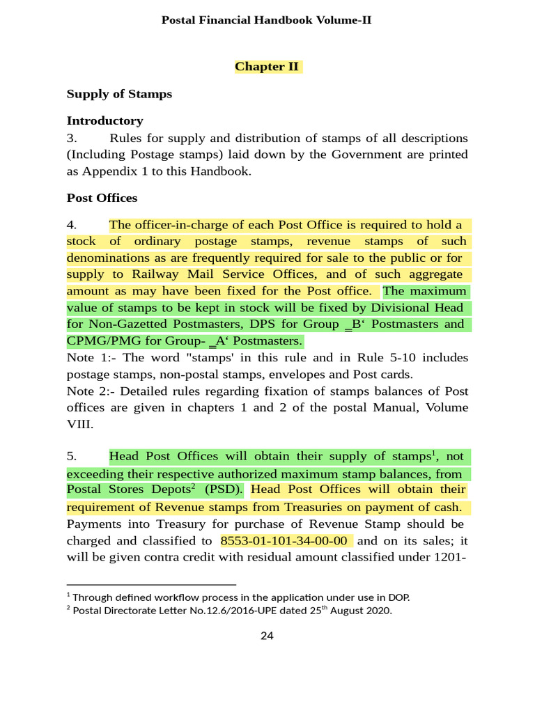 Postal Financial Handbook Volume II | PDF | Postage Stamp | Philately