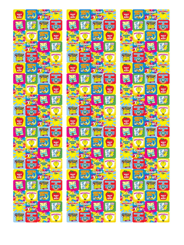 Sticker Reward | PDF