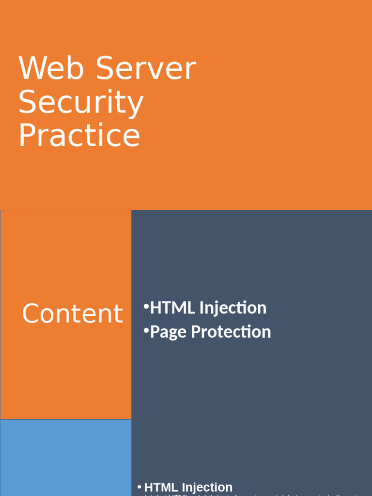Praktik Keamanan Server Web: HTML Injection | PDF