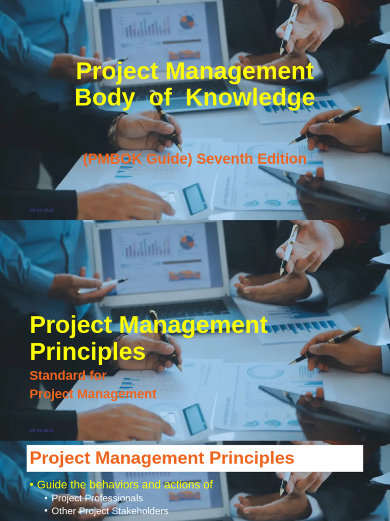 PMBOK 7 Project Management Principles | PDF | Leadership | Project ...