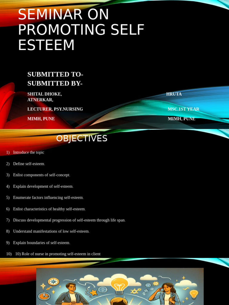 Seminar on Enhancing Self-Esteem | PDF | Self Esteem | Self Concept