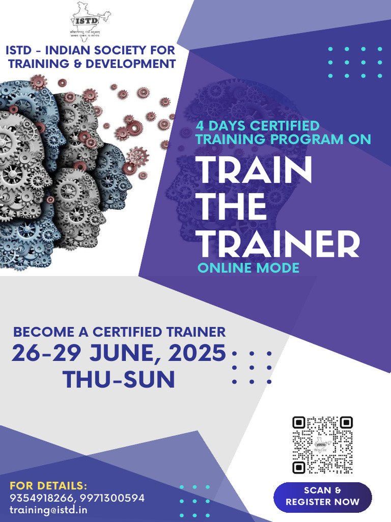 ISTD Certified Train the Trainer Course | PDF | Methodology ...