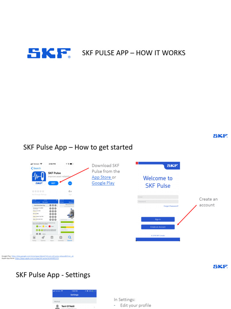 SKF Pulse App User Guide | PDF | Google Play | Computing