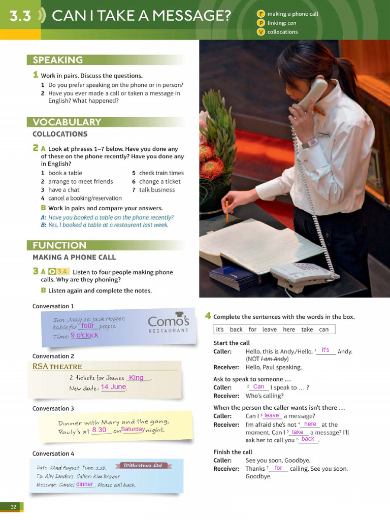 Speakout Pre-Intermediate: Key Phrases | PDF