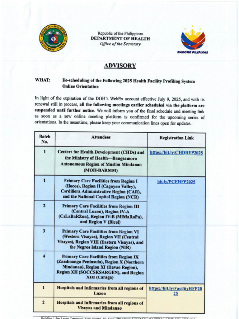 Advisory 2025 Profiling Orientation | PDF