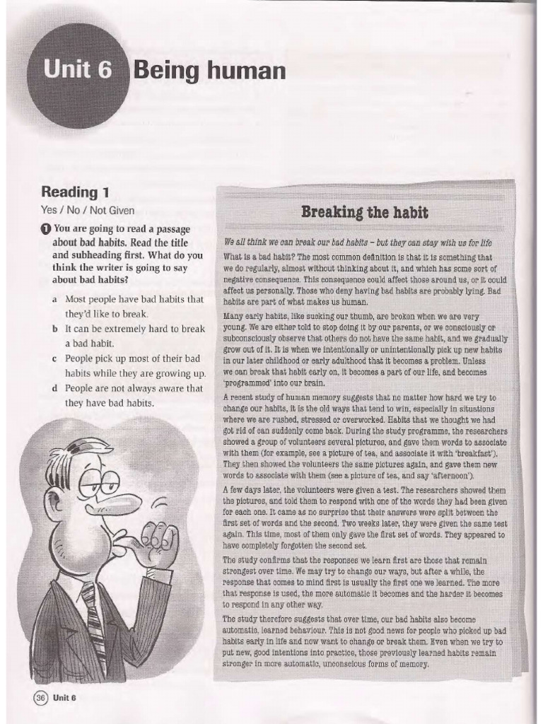 Workbook Ielts 4.38 Unit 6 Reading 1 | PDF