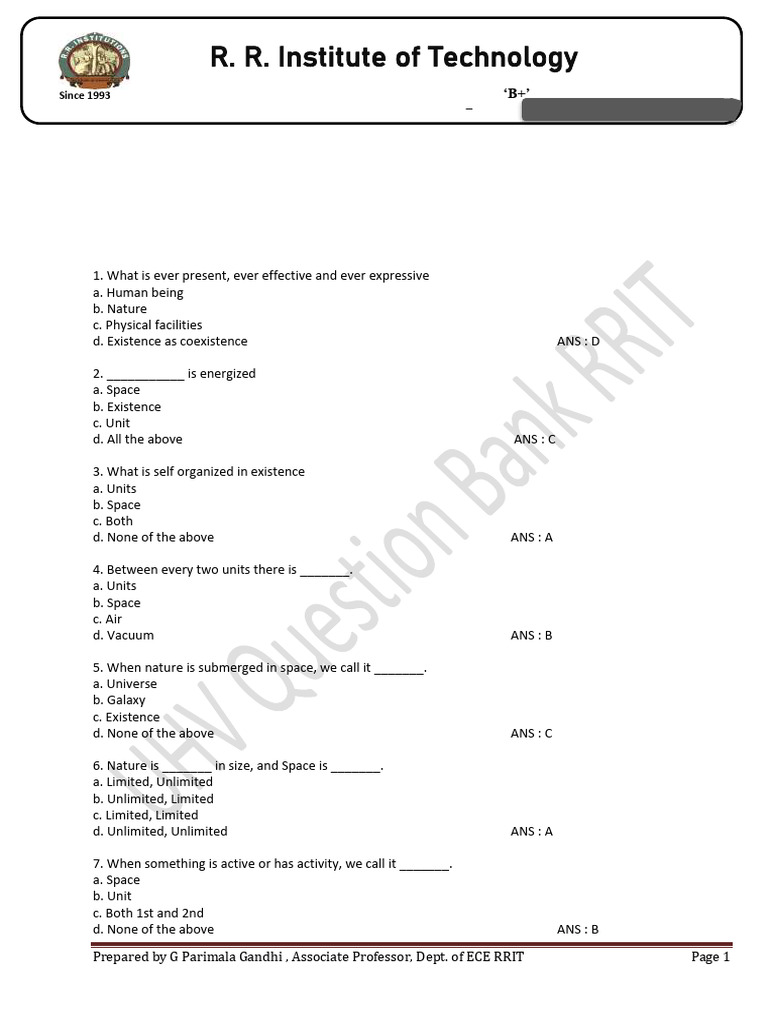 Universal Human Value Question Bank | PDF