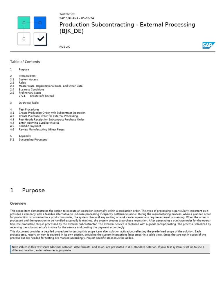 BJK Productions: Test Script for Subcontracting | PDF | Invoice | Receipt