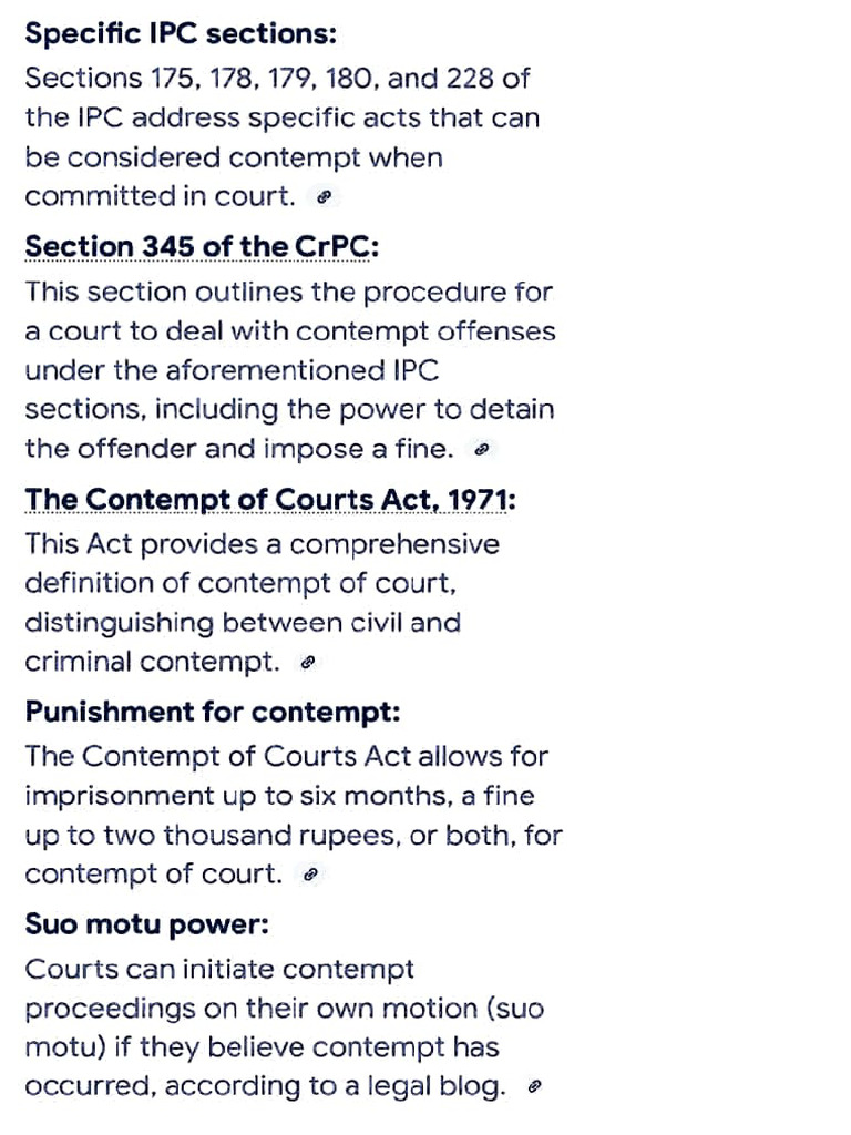 Understanding Contempt of Court Laws | PDF