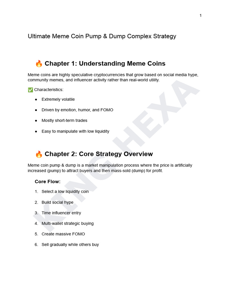 Meme Coins Dump | PDF | Market Liquidity | Financial Markets