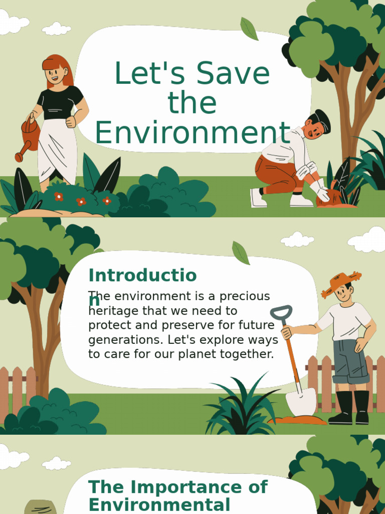 Ways to Protect the Environment | PDF