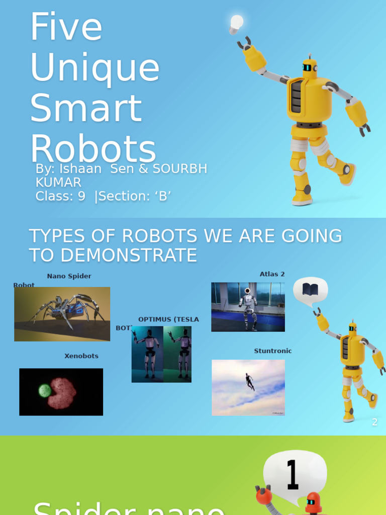 Five Innovative Smart Robots Explained | PDF