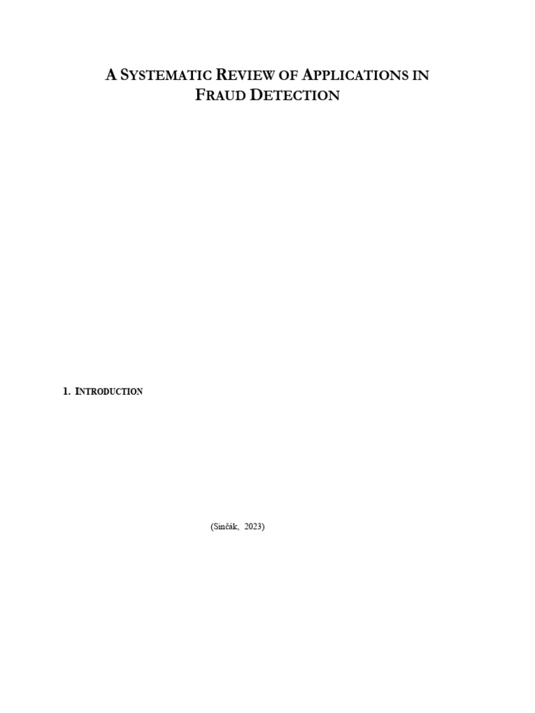 AI Techniques in Fraud Detection Review | PDF | Machine Learning | Deep ...