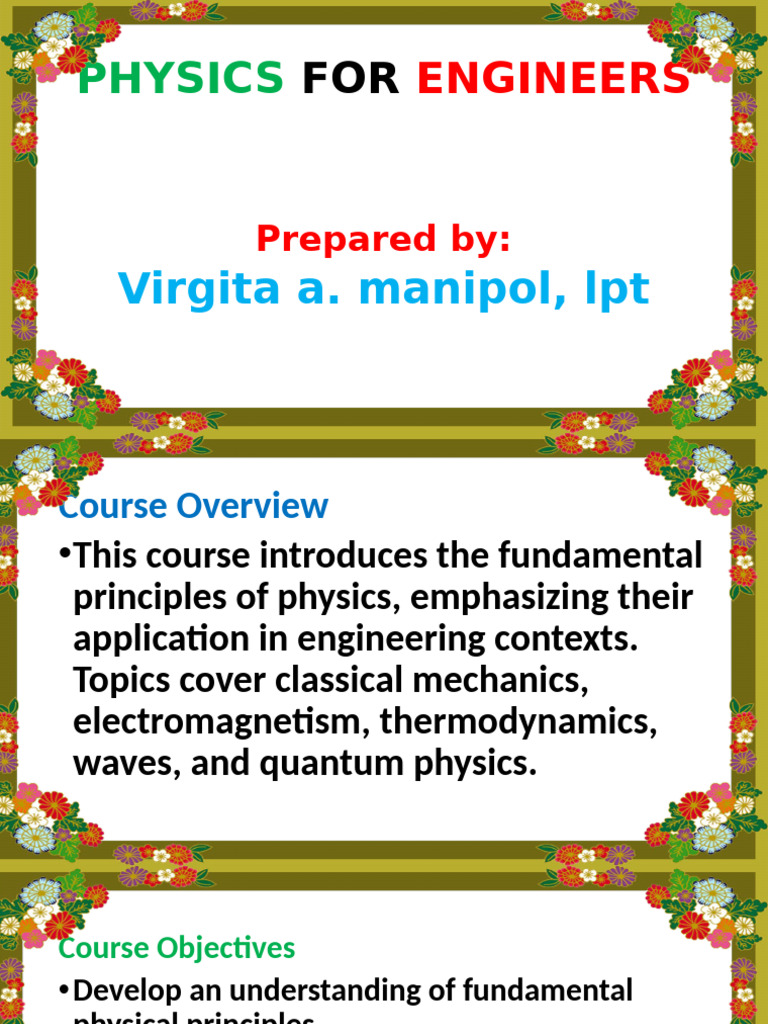Engineering Physics Course Overview | PDF | International System Of ...