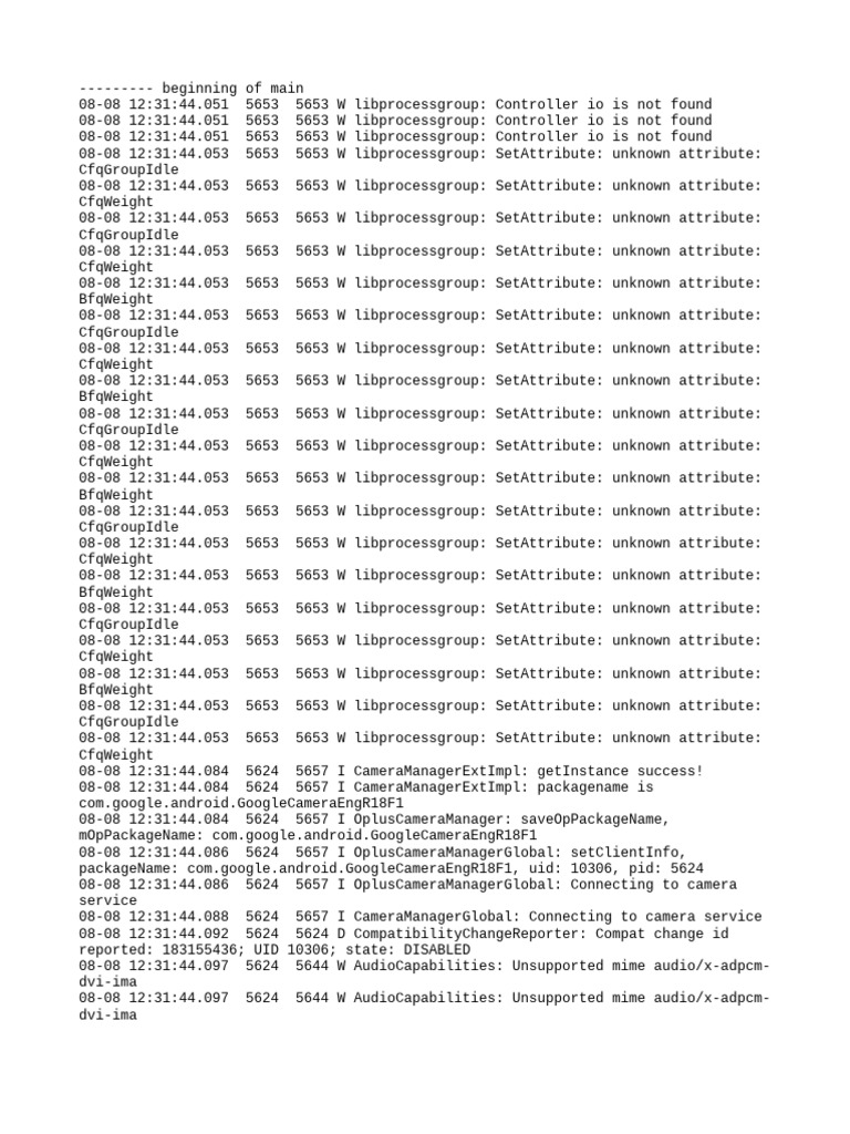 Log Cat 1754631103995 | PDF | Software Engineering | Computer Engineering