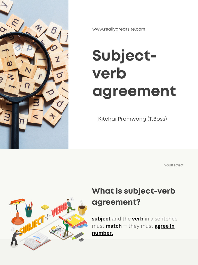 Subject Verb Agreement PDF | PDF | Grammatical Number | Plural