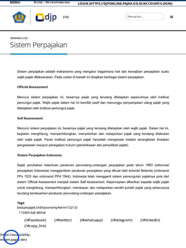 Sistem Perpajakan di Indonesia | PDF